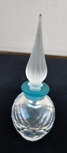SWAROVSKI GESCHLIFFENER KRISTALL ORIENTALISCHER FALKE PARFÜMFLAKON MATTIERTER AUFSATZ - Bild 1 von 11