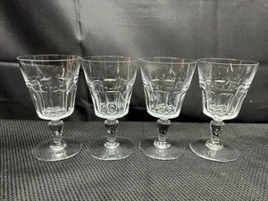 Set of 4 ~ Baccarat "BRETAGNE" Crystal Claret Wine Glasses ~ 5 1/4" Tall - Picture 1 of 9