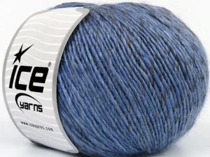 4-Skein Lot Feliz Alpaca Yarn Wool Luxury Light 4x100g/240m Blue Lt Grey - Picture 1 of 4