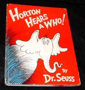 Horton Hears A Who!, Dr Seuss,1954,early printing,glossy cover HC, - Picture 1 of 8