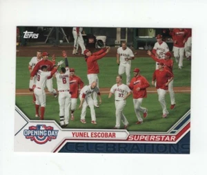 2017 TOPPS OPENING DAY SUPERSTAR CELEBRATION YUNEL ESCOBAR ANGELS #25 - Picture 1 of 1