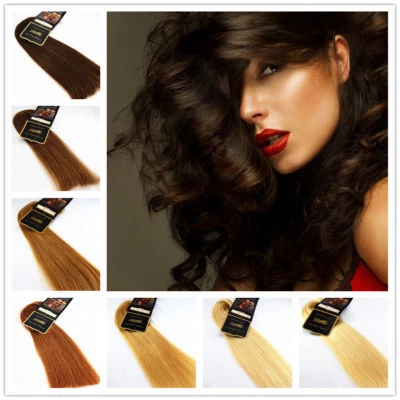 Echthaar Tressen zum einnähen REMY 100%  Haarverlängerung Hair Extensions - Bild 1 von 4