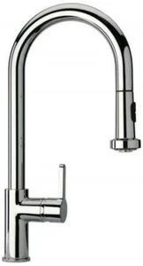 LaToscana 92CR591LL Elix Single Handle Pull-Down Spray Kitchen Faucet, Chrome  - Picture 1 of 3