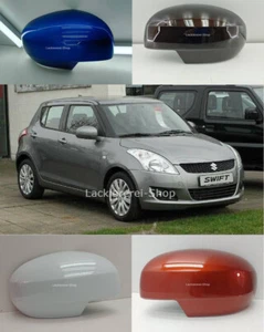 AUßENSPIEGEL KAPPE/GEHÄUSE LACKIERT IN WUNSCHFARBE für Suzuki Swift 2010-2017 - Picture 1 of 11