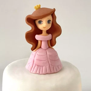 Edible Princess Cake Topper Birthday Cake Sugar Fondant Decorations Edible Glue - Picture 1 of 8