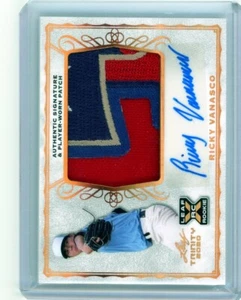 RICKY VANASCO - Rangers - 2020 Leaf Trinity Patch Auto Rookie #PA-RV1 - Picture 1 of 2