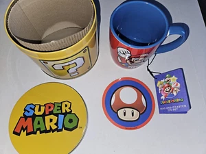 Super Mario Mug and Coaster in Tin - Picture 1 of 5