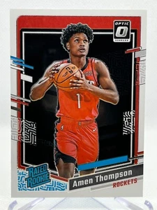 AMEN THOMPSON RC 2023-24 Panini Donruss Optic Basketball #229 Rated Rookie - Picture 1 of 2