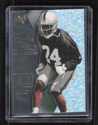 1998 Skybox E-X200 #58 Charles Woodson RC Rookie Oakland Raiders  - Image 1 of 2