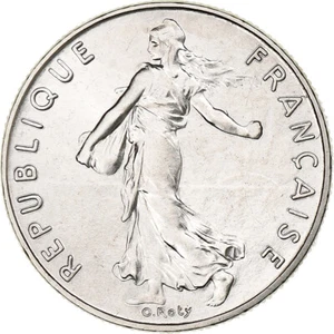 [#369898] France, 1/2 Franc, Semeuse, 1987, Paris, FDC, Nickel, MS, Gadoury:429 - Picture 1 of 2