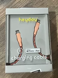 New Charging Cable to USB-C Braided Cable- Vibrant Coral FREE SHIPPING - Picture 1 of 1