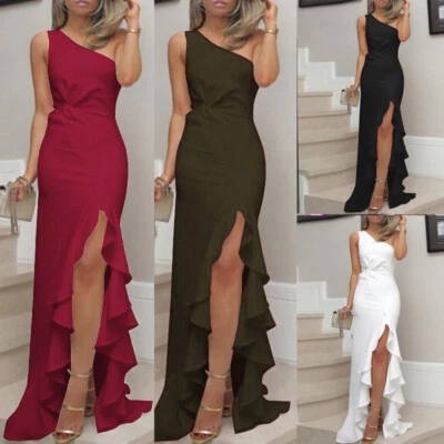 Women Evening Formal Party Wedding Bridesmaid Maxi Dress Prom Cocktail Long Gown - Image 1 of 2