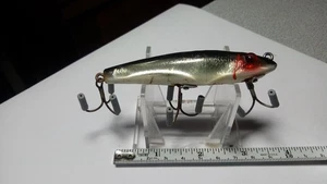 L&S MIRROLURE,VINTAGE #71121,FIANCHI ARGENTO/RIFLETTENTI,DORSO NERO,MARCATO,C50-60s - Foto 1 di 4