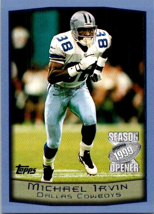 1999 Topps Season Opener #7 Michael Irvin football card 11UU - Image 1 of 2