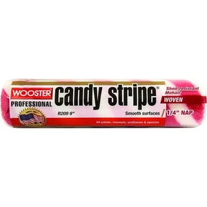 Cubierta de rodillo de siesta Wooster genuina 9" Candy Stripe 1/4" - R209-9 - Imagen 1 de 4