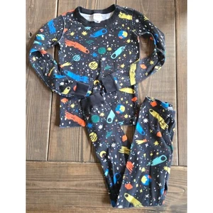 Hanna Andersson PJ Set 8 Outer Space Organic Cotton Pajamas Unisex Shirt Pants - Picture 1 of 6
