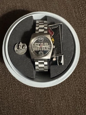 Mint Rare 1996 FOSSIL x STAR WARS DEATH STAR Watch LI-1568 Numbered 156/5000 - Image 1 of 4