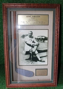 Gene Sarazen Framed Print & Putter Masters US Open PGA Champion - Picture 1 of 8