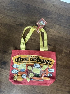 Trader Joe's NWT 🧀 Cheese HEAVY DUTY COTTON REUSABLE GROCERY SHOPPING TOTE BAG - Picture 1 of 8