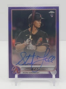 STUART FAIRCHILD 2022 TOPPS CHROME ROOKIE PURPLE REFRACTOR AUTOG! #225/250! - Picture 1 of 2