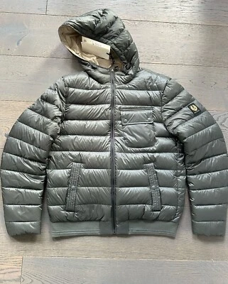 Chaqueta acolchada Belstaff Streamline pequeña 46 12466 GB con capucha Foto 1 de 4