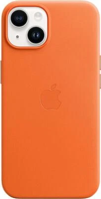 Custodia In Pelle Apple iPhone 14 Originale - Arancione - Nuova - Immagine 1 di 4