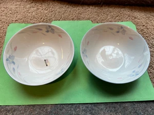 Vintage Fresh Flowers by Excel Cereal Bowl 6 1/4 " Diameter Iris Pattern EUC NWT - Picture 1 of 24
