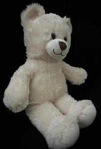 Build-A-Bear White Cream Teddy Bear Brown Nose 15” Stuffed Animal Plush Soft Toy - Picture 1 of 12