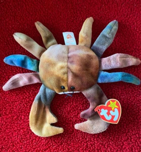NUEVO Retirado CLAUDE el CANGREJO Ty Beanie Bebé Peluche Animal de Peluche Mar Océano - Imagen 1 de 5
