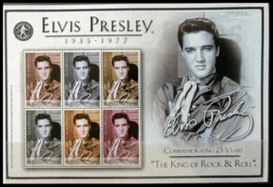 061.BHUTAN 2003 STAMP S/S 25 YEARS OF KING OF ROCK & ROLL - ELVIS PRESLEY. MNH - Picture 1 of 1