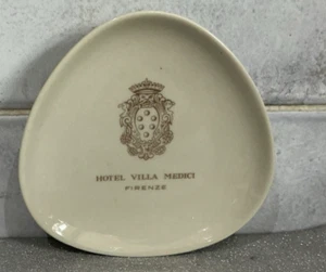 Vintage Richard Ginori Hotel Villa Medici Firenze Italy Travel Souvenir Dish - Foto 1 di 4