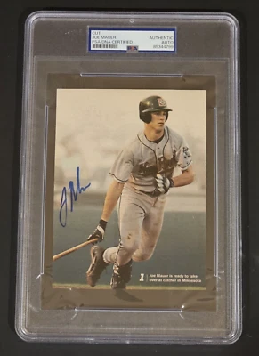 JOE MAUER Signed PRE-ROOKIE Magazine Page-MINNESOTA TWINS-PSA - Image 1 of 4