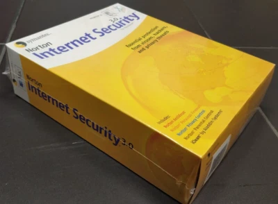 Vintage Genuine Norton Internet Security 3.0 Mac X CD-ROM NEW BIG BOX - Image 1 of 4