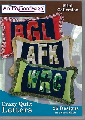 Anita Goodesign Mini Collection - Crazy Quilt Letters (CD-ROM) - Image 1 of 2