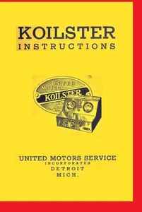Owner's Manual United Motors Service Koilster Instructions Ignition Coil Tester - Picture 1 of 5