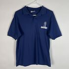 Disney Grumpy Crystal Springs Navy Men's M Short Sleeve Polo Made in USA Graphic