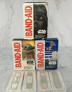 BAND-AID Adhesive Bandages, Star Wars Designs, 3 Pack, 20 Count Each, 60 Total - Picture 1 of 10