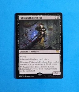 1x Falkenrath Forebear Creature Vampire Crimson Vow Mtg Magic Card Rare 111 - Picture 1 of 2