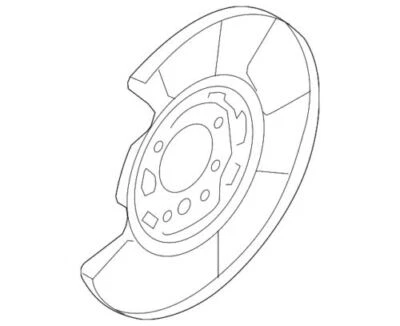 Genuine Nissan 2009-2023 GT-R Nismo Base Brake Splash Guard Rear 44020-JF00A - Image 1 of 2