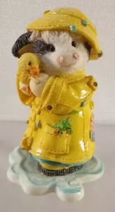 Figurina Mary's Moo Moos Cow I'm So Lucky You're My Ducky 1996 aprile Enesco - Foto 1 di 6