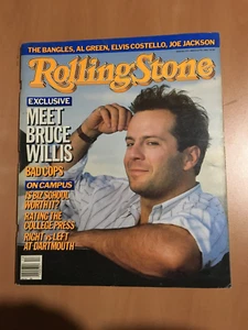 Rolling Stone Magazine #470 - March 27, 1986 - Bruce Willis - no mail label - Picture 1 of 2