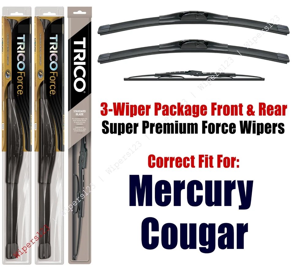 Wipers 3-pk Hi-Performance fits 1999-2002 Mercury Cougar 25220/200/30221 Foto 1 de 1