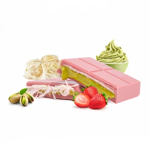 Angel Hair Chocolate Chocolate with Pistachios, Strawberry Flavour, Pişmaniye 180g - Picture 1 of 8