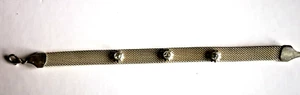BRACCIALE CON STRASS - MICROFUSIONE DI QUALITA' IN ARGENTO - Bild 1 von 4