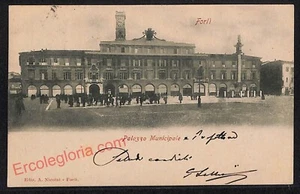 ag0358 - CARTOLINA D'EPOCA - Forlì Città - Palazzo Municipale 1905 - Picture 1 of 1