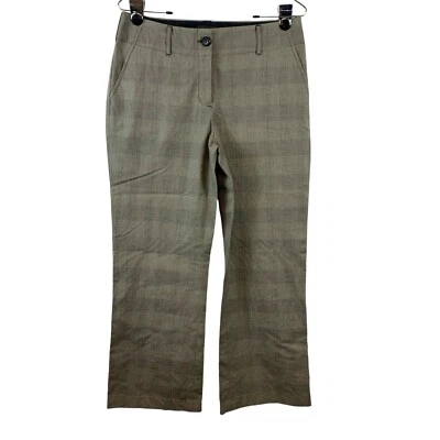 Pantalones Tapemeasure Mujer Talla 4 Rayas Rectas Gris Pierna Ancha Foto 1 de 4