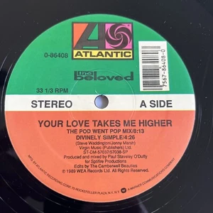 THE BELOVED YOUR LOVE TAKES ME HIGHER 12" Vinyl MAXI-SINGLE Record NM DANCE - Picture 1 of 5