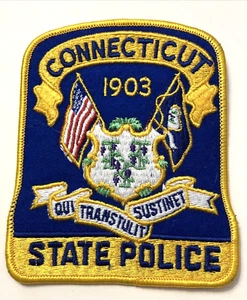 Connecticut State Police Dept Patch 5" - Picture 1 of 2
