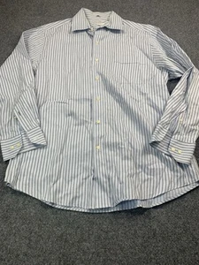Tommy Bahama Shirt Mens 16-32-33 Gray Striped Long Sleeve Button Up - Picture 1 of 18