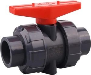 UPVC True Union Valvola a sfera, 1" pollici (DN25) True Union Valvola a sfera a flusso completo EPDM - Foto 1 di 5